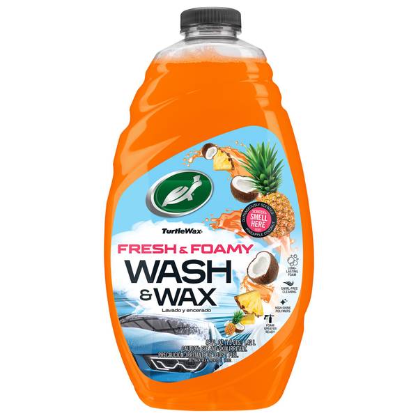 Turtle Wax Fresh and Foamy Wash and Wax, 48oz